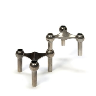 Set of 2 candleholders by Nagel type S22