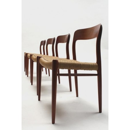 Niels O. Møller set vintage chairs