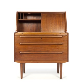 Danish teak secretaire and dressing table