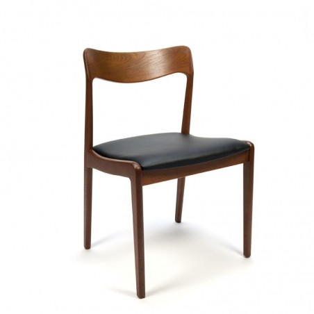 Set van 6 luxe Deense teakhouten stoelen