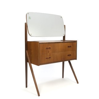 Danish dressing table with large mirror