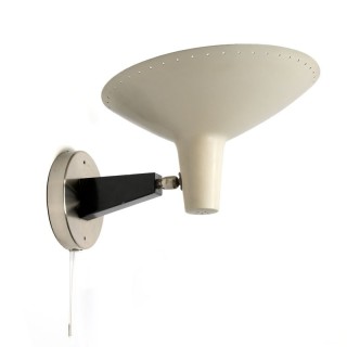 Vintage wandlamp met grote kap