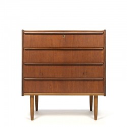 Danish vintage chest of drawers with 4 drawers