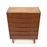 Large Danish vintage chest of drawers