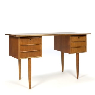 Vintage Danish desk in teak