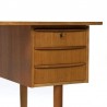 Vintage Deens bureau in teakhout