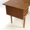 Vintage Deens bureau in teakhout