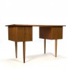 Vintage Deens bureau in teakhout
