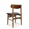 Vintage set van 4 Deense stoelen met teakhout