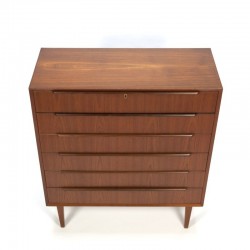 Luxury vintage chest of drawers in teak