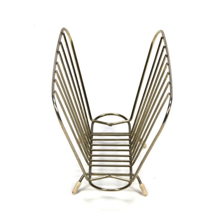 Vintage brievenhouder messing kleurig