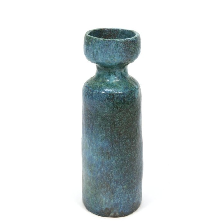 Blue pottery vase