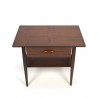 Danish small table / side table with drawer