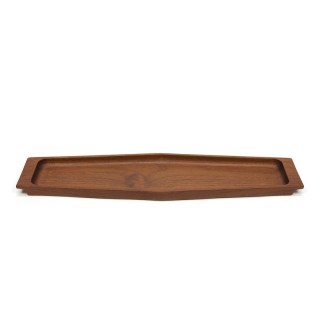 Vintage tray/ elongated bowl in teak