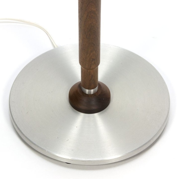 Vintage palissander houten vloerlamp