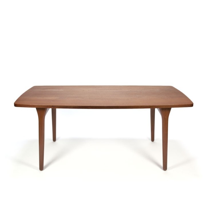 Vintage design teakhouten eettafel