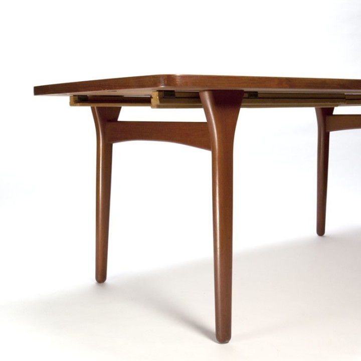 Vintage design teakhouten eettafel