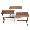 Vintage set sidetabels/ nesting tables in rosewood