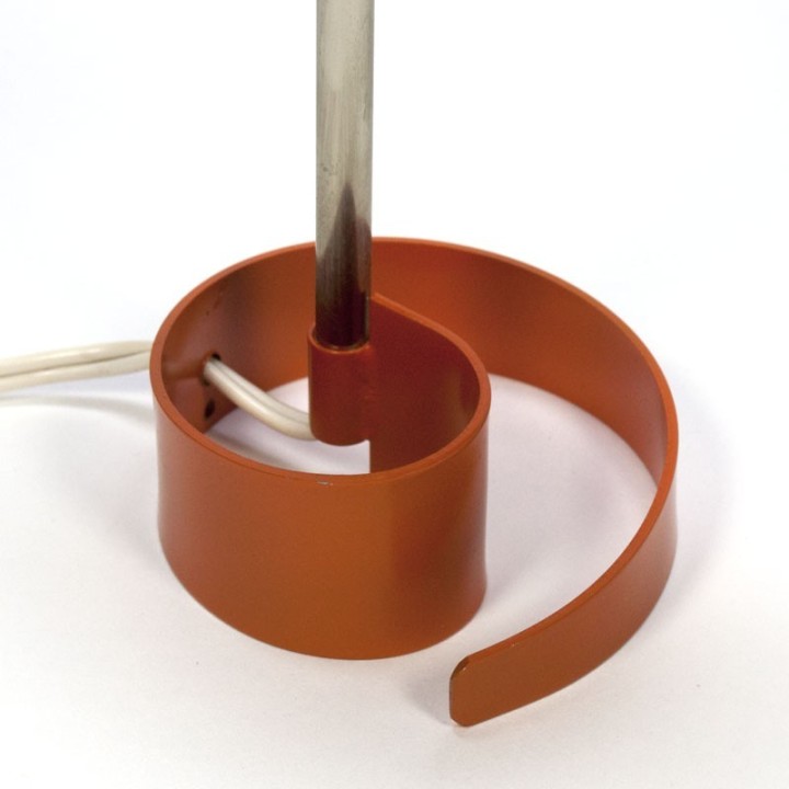 Vintage table lamp with orange base