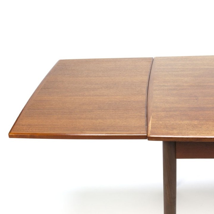 Vintage small Danish pull-out dining table