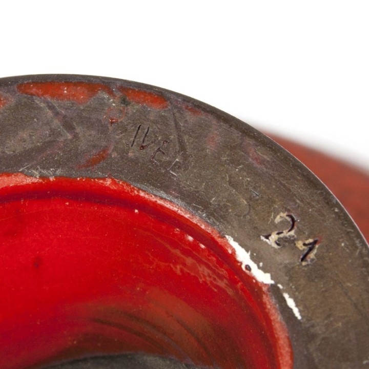 Vintage pottery fruit plate by Ravelli