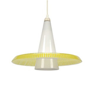 Vintage glazen jaren vijftig hanglamp