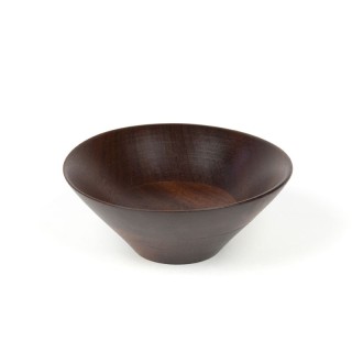 Donker teakhouten schaaltje vintage