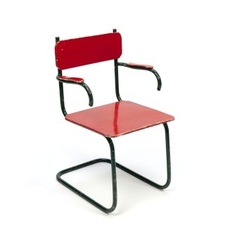 Vintage Chair for children with tubular frame 1930's/40's