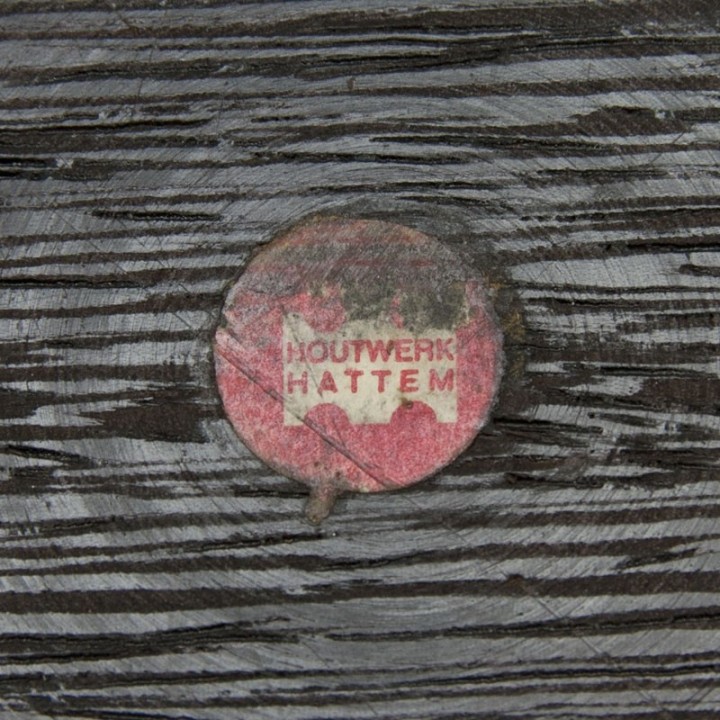 Vintage Wengé houten schaal