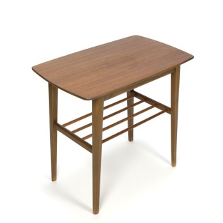 Vintage Deens bijzettafeltje in teak