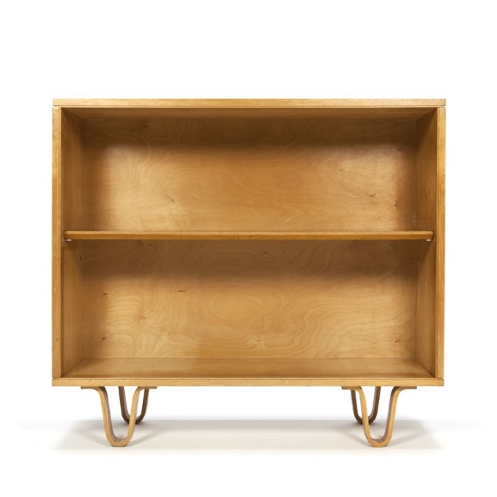 Vintage Cees Braakman voor Pastoe berkenserie boekenkast