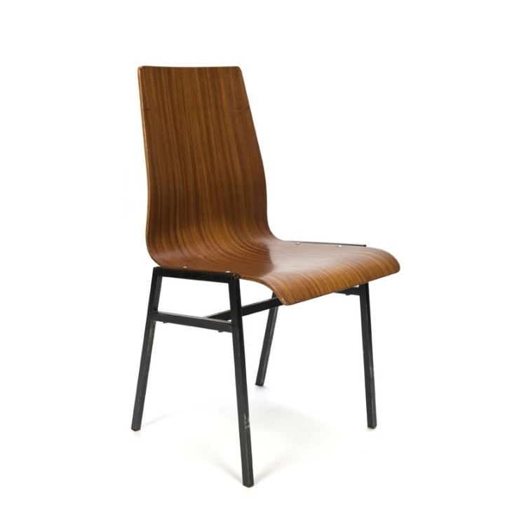 Partij vintage plywood stoelen