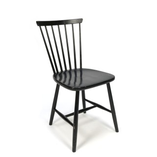 Vintage set van 4 Zweedse spijlen stoelen