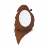 Vintage teak mirror "Leaf"