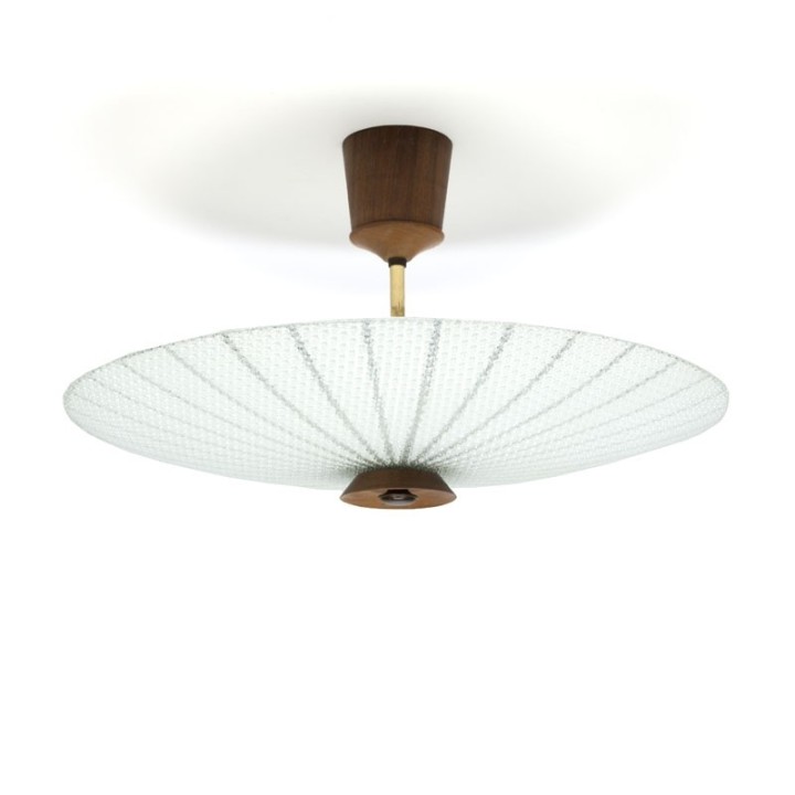 Vintage plafondlamp uit de jaren vijftig