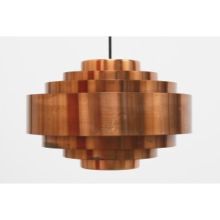 Scandinavian brass hanging lamp - Retro Studio