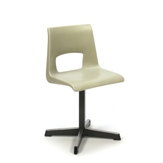Vintage school chair for kids plastic