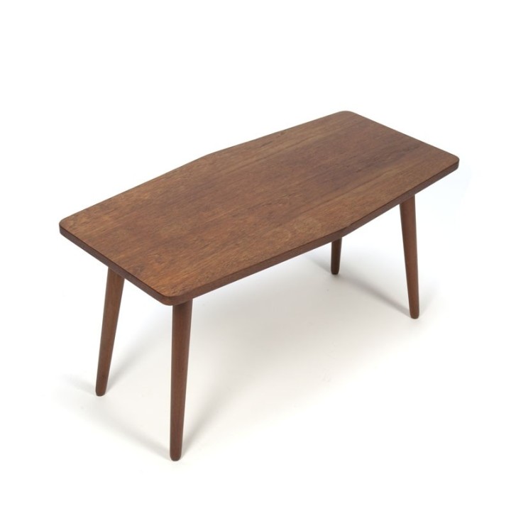 Vintage klein model salontafel in teak