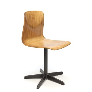Vintage light Pagholz school chair for children