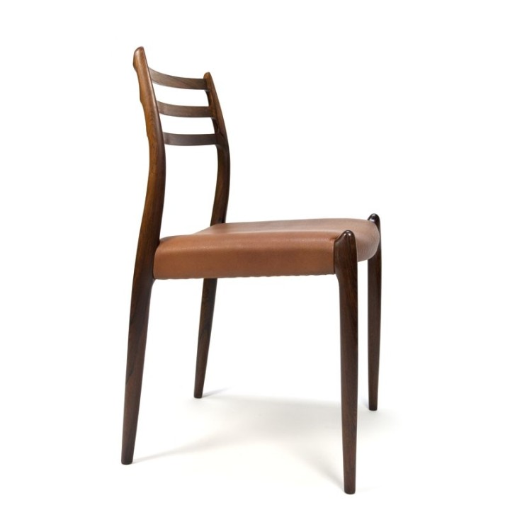 Vintage Rosewood set of 4 N.O.Møller model 78 chairs