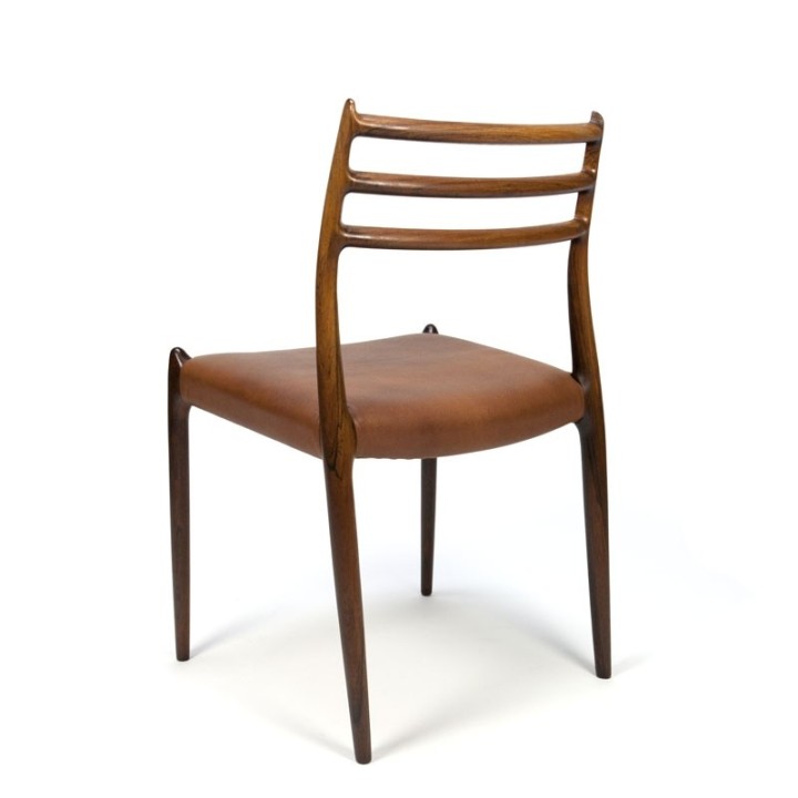 Vintage Rosewood set of 4 N.O.Møller model 78 chairs