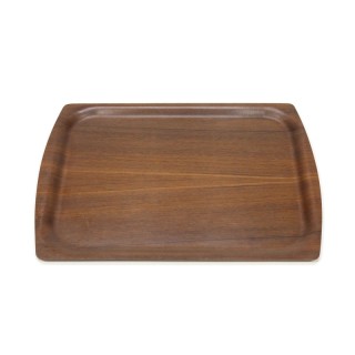 Vintage dark teak tray