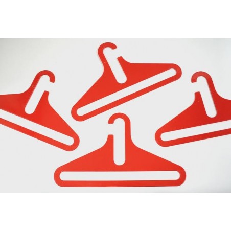 Plastic clothes hook red
