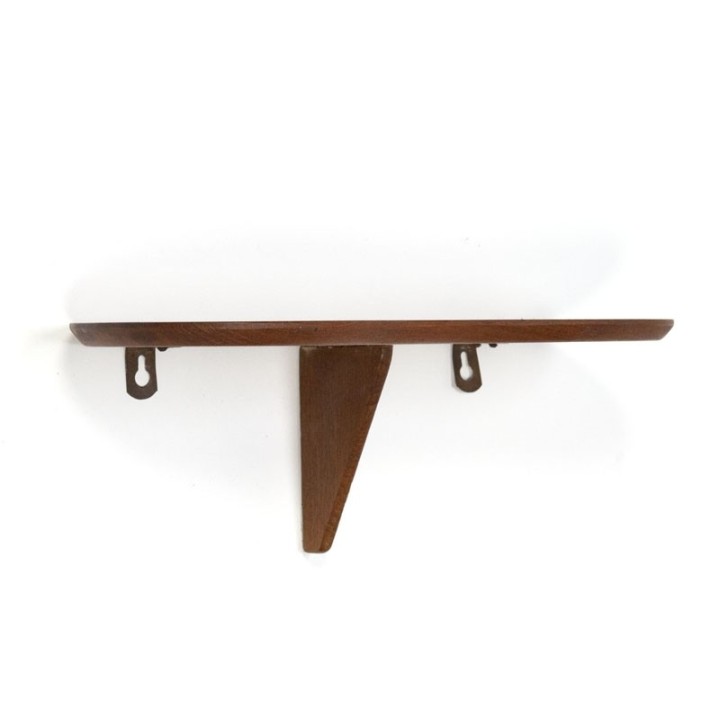 Vintage Deens teakhouten muurplankje