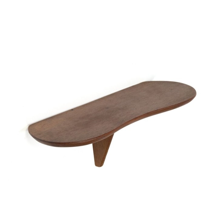 Vintage Deens teakhouten muurplankje