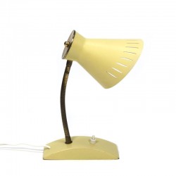 Yellow/ brass vintage table lamp fifties
