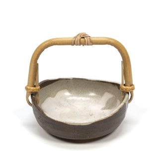 Small vintage dish with bamboo detail