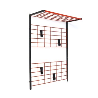 Vintage metal coat rack wall model