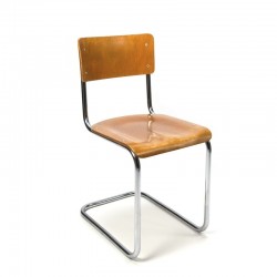 Tienerjaren Vriendin Mellow Vintage Gispen buisframe stoel - Retro Studio