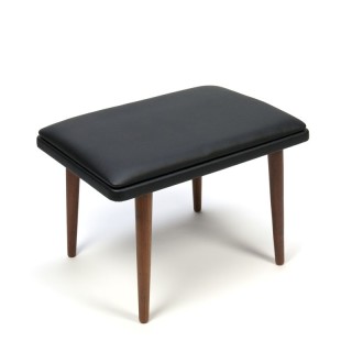 Vintage Scandinavische hocker of poef